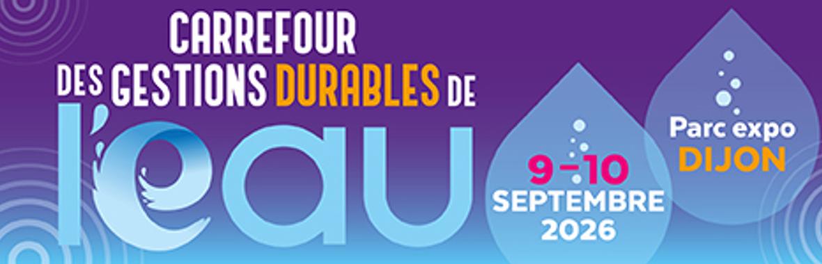 Image bannière de la formation 5ème Carrefour des Gestions Durables de l'Eau à Dijon 