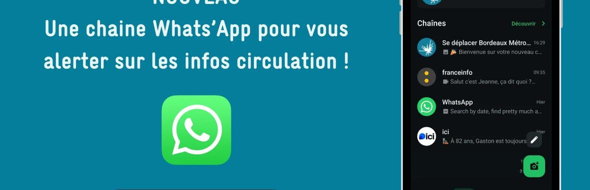 Image bannière de la formation Réinventer l'information de circulation avec WhatsApp : Retour d’expérience de Bordeaux Métropole