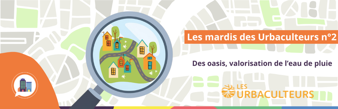 Image bannière de la formation Les mardis des Urbaculteurs #2 : Des Oasis, valorisation de l'eau de pluie 