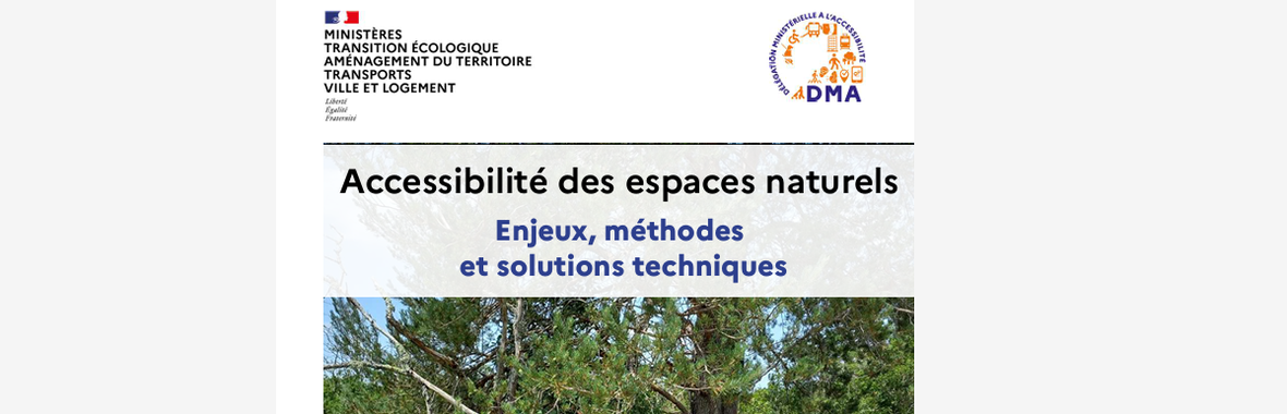 Image bannière de la formation Présentation du guide technique sur l'accessibilité des espaces naturels