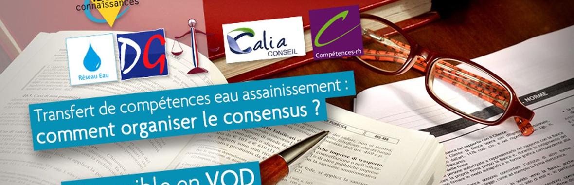 Image bannière de la formation Transfert de compétences eau assainissement : comment organiser le consensus ?