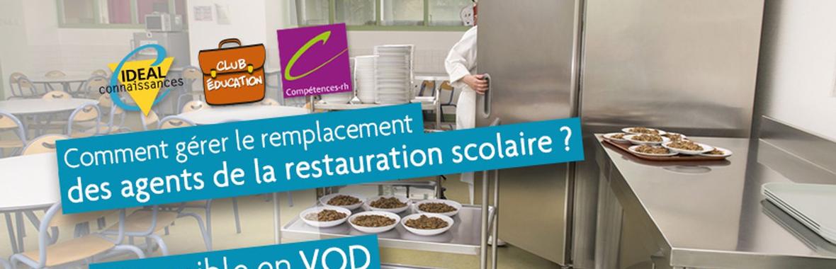 Image bannière de la formation Comment gérer le remplacement des agents de la restauration scolaire ? (1/2) 
