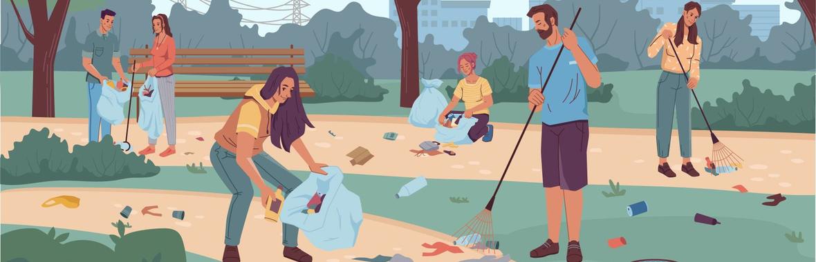 Image bannière de la formation Quels liens entre les compétences "gestion des déchets", "propreté urbaine", "voirie" et "espaces verts" ?