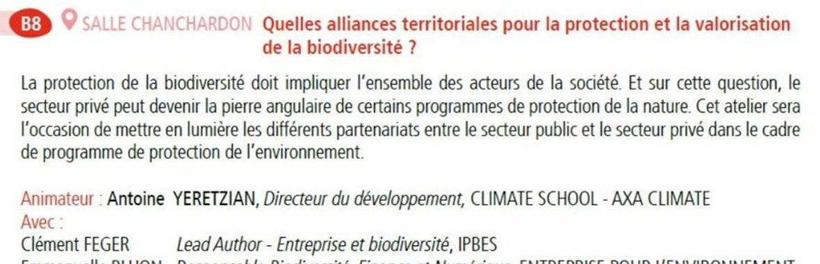 Image bannière de la formation [ANB24] Quelles alliances territoriales pour la protection et la valorisation de la biodiversité ?